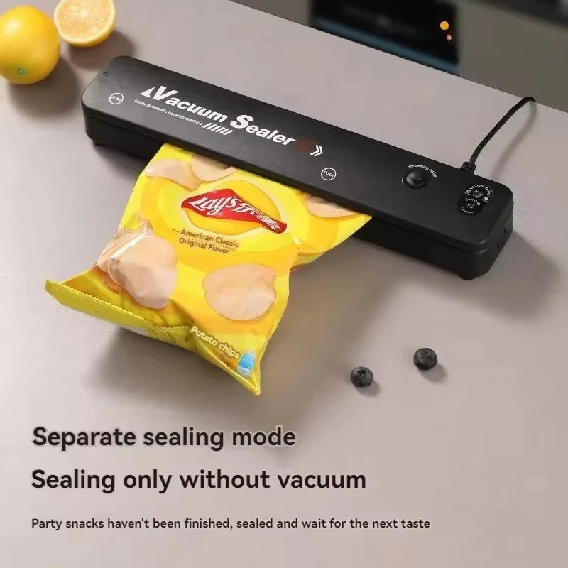 Portable Home Vacuum Sealer Automatic Food Packaging Machine Kitchen Helper - Compact Size Food Preservation Tool