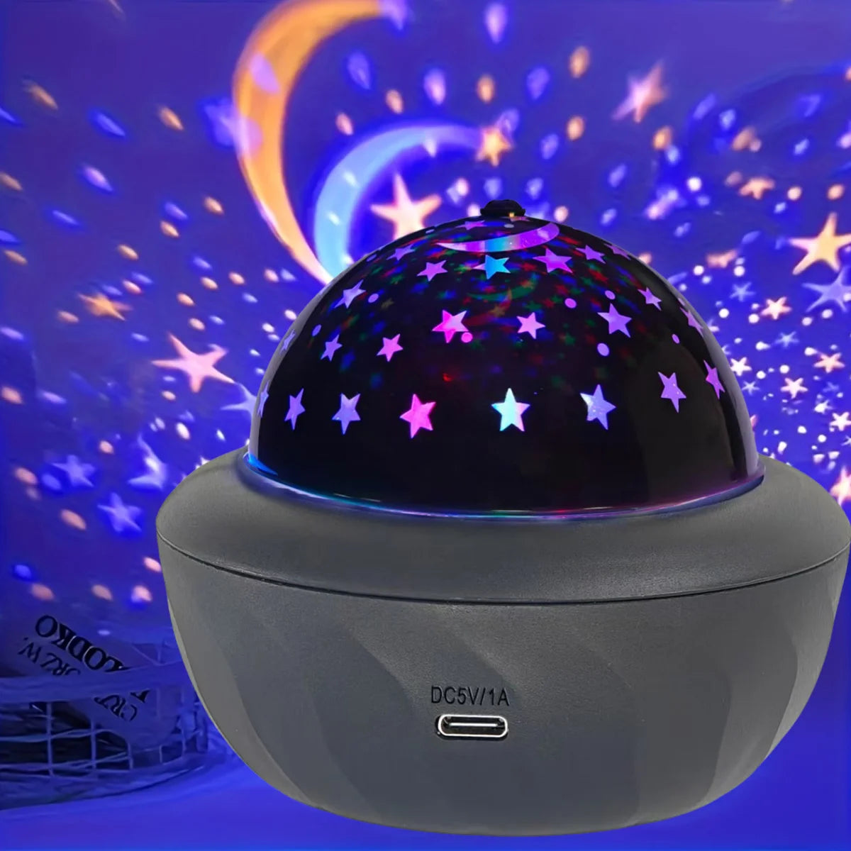 Starry Sky Projector Night Lights USB 5V Galaxy Projector Auto Rotating for Game Room Decoration Christmas Gift Halloween Lights