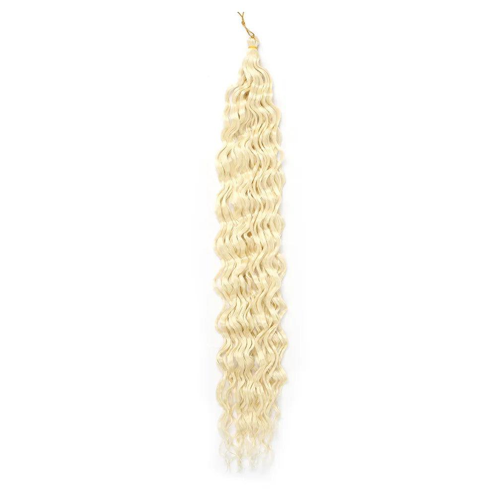 Water Wave Crochet Hair Extensions 30Inch Synthetic Twist Curly Crochet Braids Soft Bohemian Water Wave Braid Hair