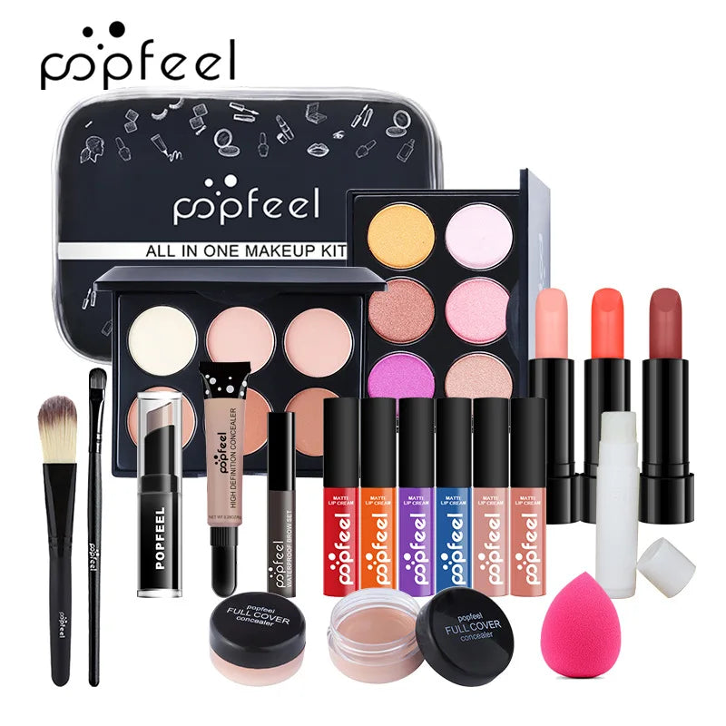 POPFEEL All-in-One Makeup Kit Gift Set with Eyeshadow Palette