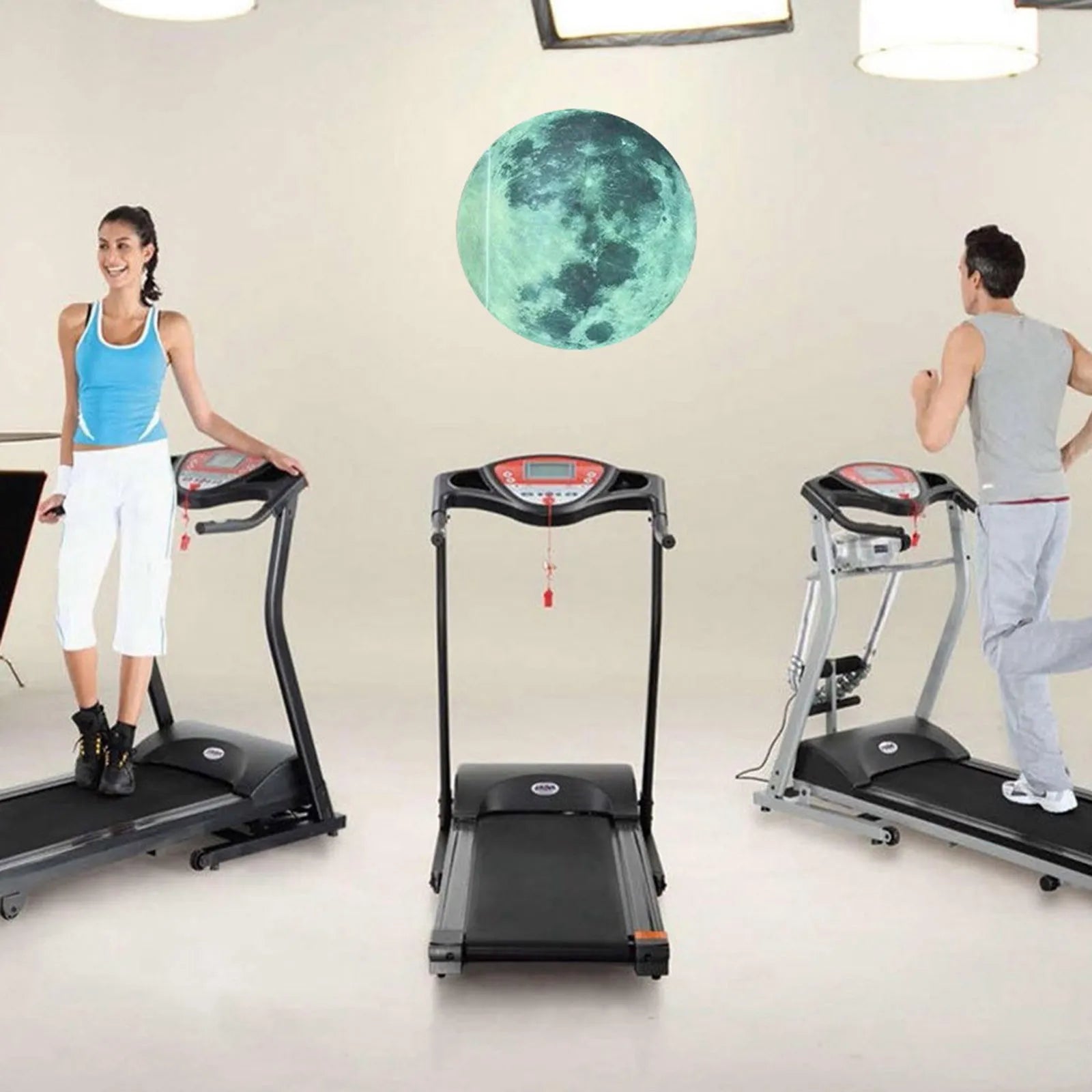 Large Moon Fluorescent Wall Sticker 5-20cm Removable Glow In The Dark Sticker Wall Sticker Kids Room Decoration Home Decor