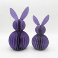 Easter Bunny 3D Ornament Paper Honeycomb Bunnies Easter Day Party Decorations Cute Rabbit For Wedding Birthday