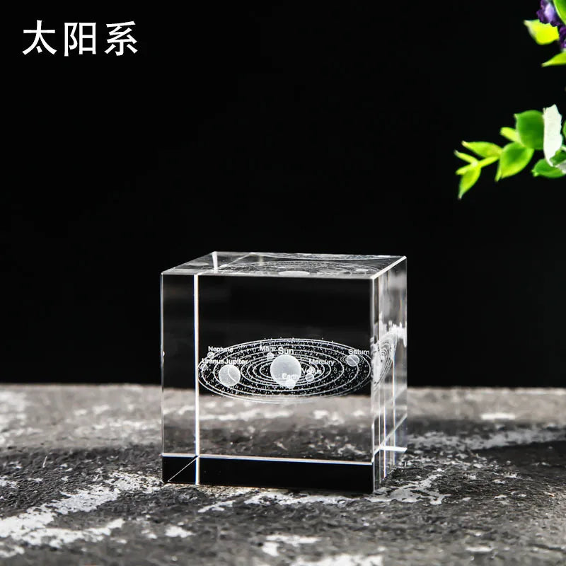 Creative 4cm Rain Clouds Raindrop Cloud Square Crystal Ornaments Heart Shape Home Office Decor Birthday Valentine's Day Gifts