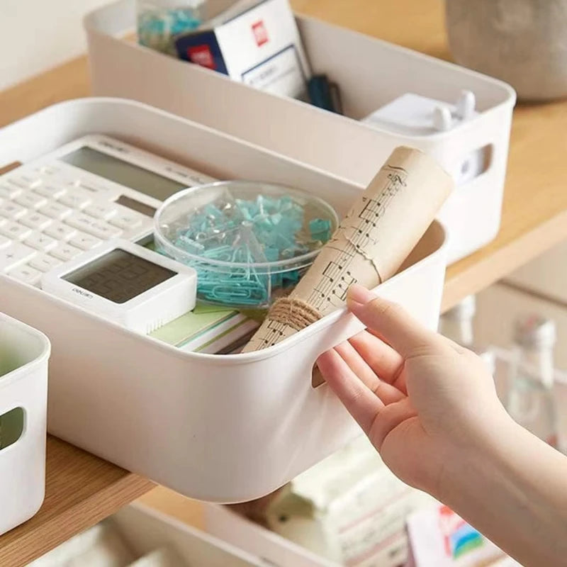 Storage Box Home Kitchen And Living Room Toy Storage Snack Sundries Cosmetics Organization Plastic Storage Box