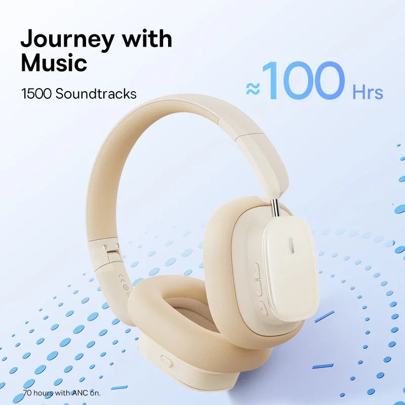 Baseus Bowie H1i Bluetooth 5.3 Active Noise Cancellation Headsets Headphone
