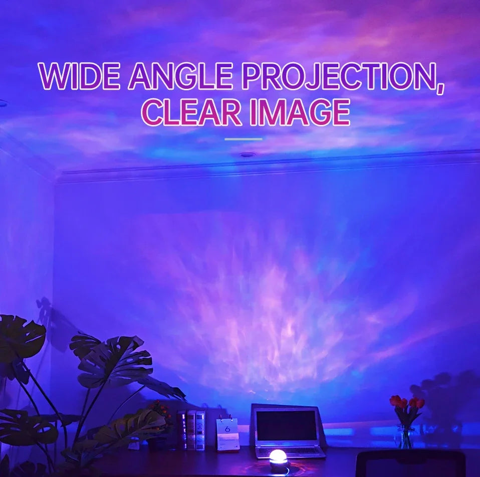Aurora Borealis Starry Sky Projector LED Galaxy lamp Christmas Night Light with Remote 7 modes Camping Wedding Party Decorations