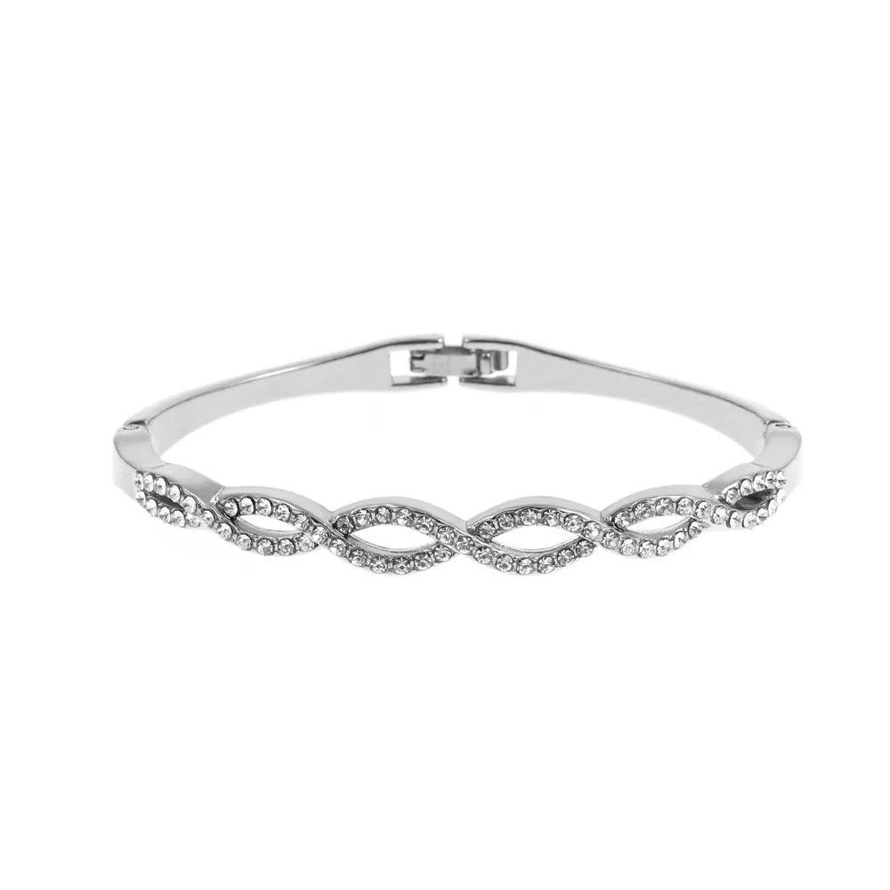 2022 Silver Color Hollow Round Geometric Bracelets and Bangles Feminine Korean New Fashion Popular Jewelry Party Gift