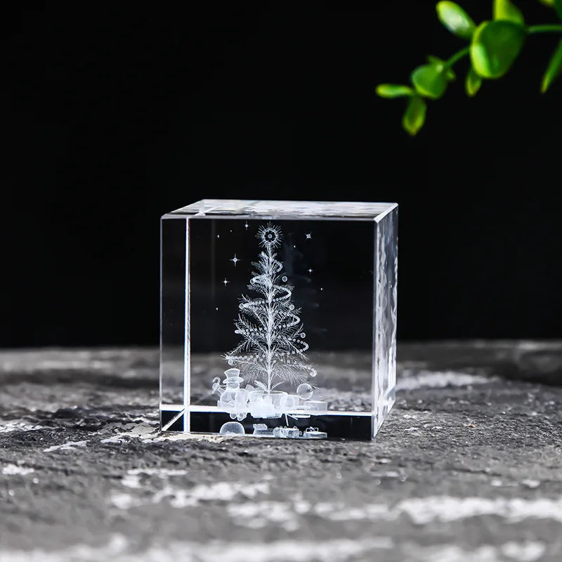 Creative 4cm Rain Clouds Raindrop Cloud Square Crystal Ornaments Heart Shape Home Office Decor Birthday Valentine's Day Gifts