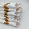 20 Pieces Western Tableware Set Plastic Transparent Gold And Silver Powder Knife Fork Spoon Tissue Tableware Set
