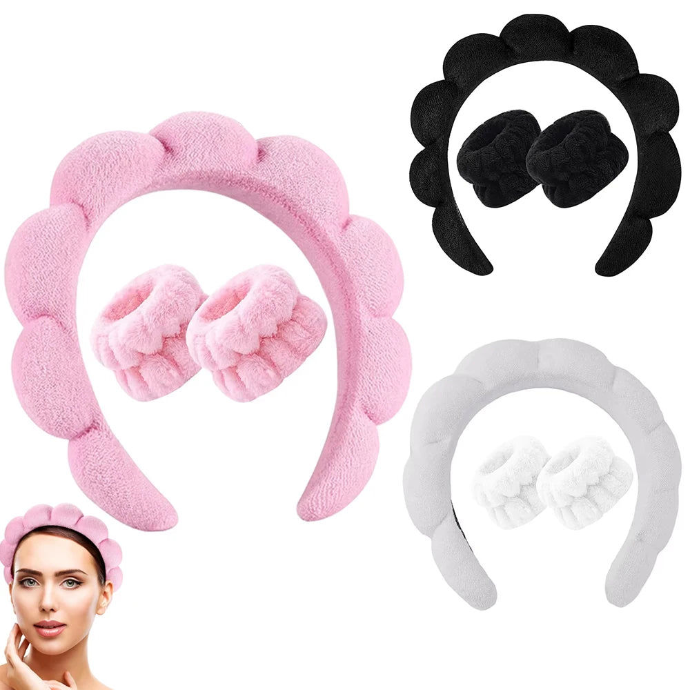 Makeup Headband Set Face Washing Skin Care Hair Bands Tool Accessories