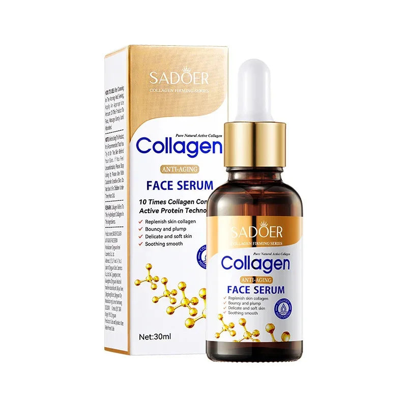 SADOER Collagen Skin Care Sets Anti Wrinkles Serum for Face Moisturizing Anti-aging Anti Dark Circles Eye Cream Skin Care Kit