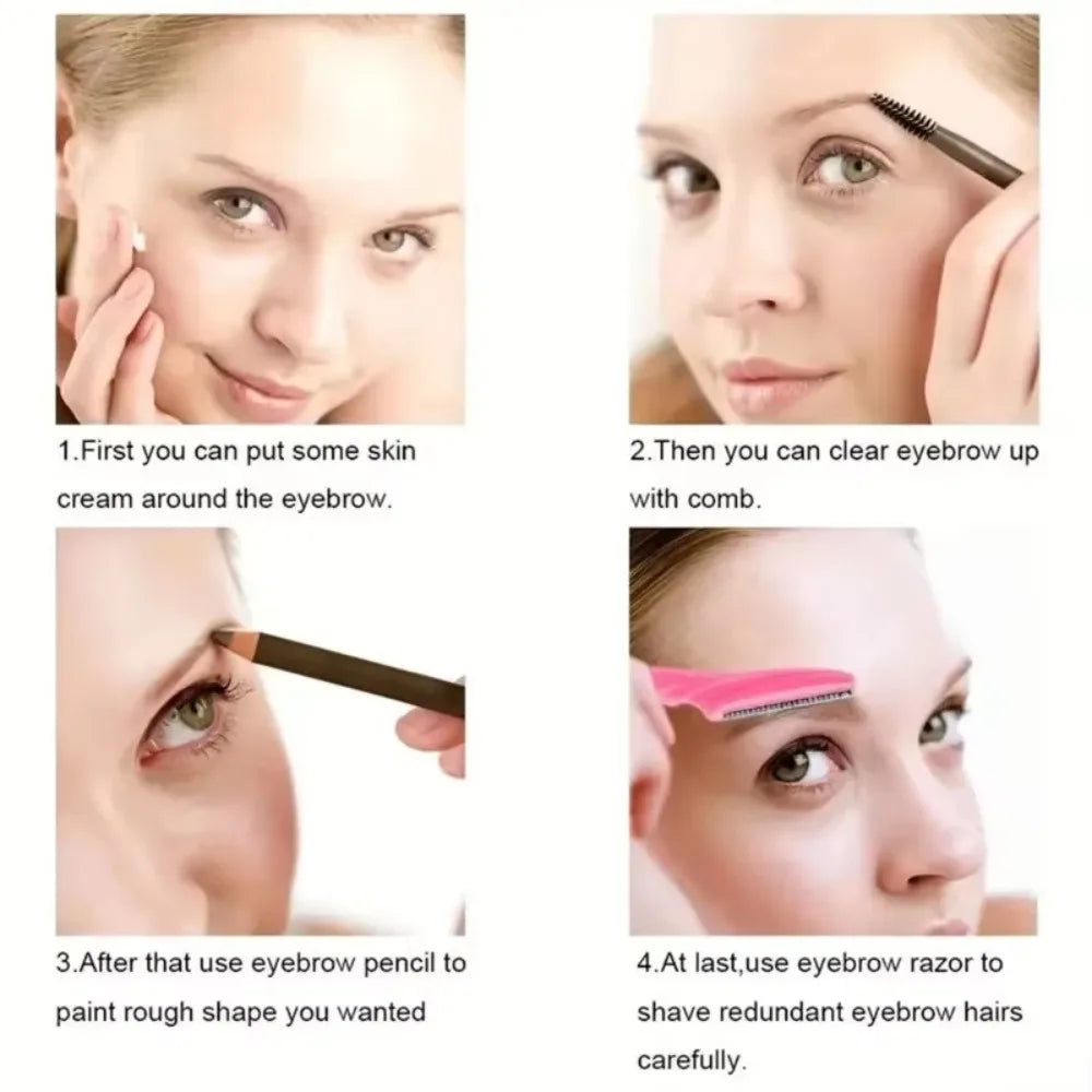 30 Pcs Eyebrow Razor, Multipurpose Exfoliating Dermaplaning Tools