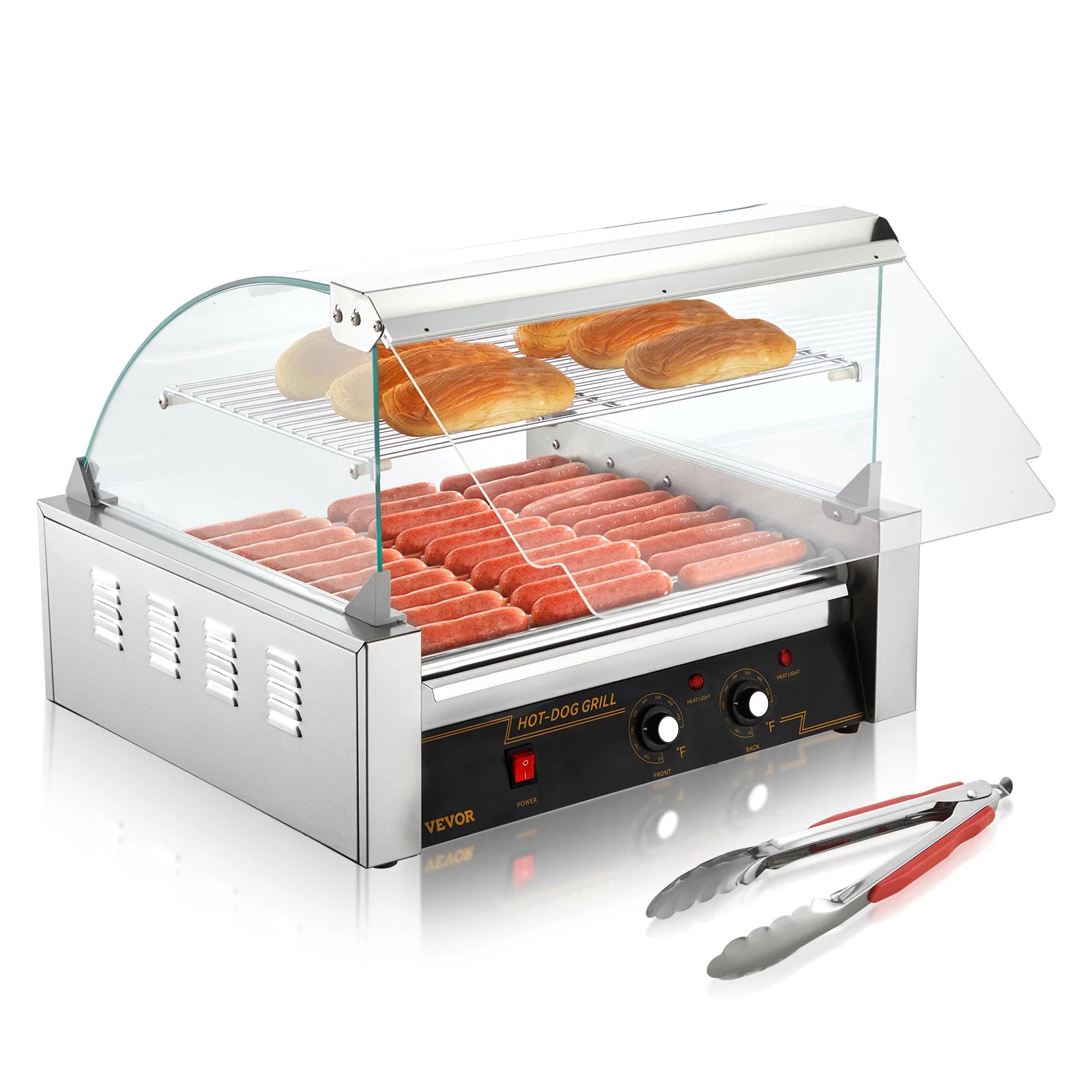 SucceBuy Rods Commercial Hot Dog Roller