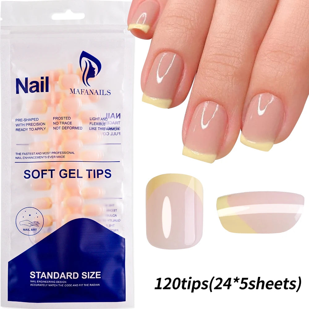576pcs/Box Colorful Fake Nails  Cover Nail Tips