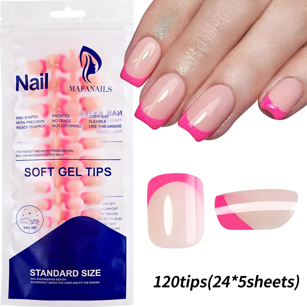 576pcs/Box Colorful Fake Nails  Cover Nail Tips