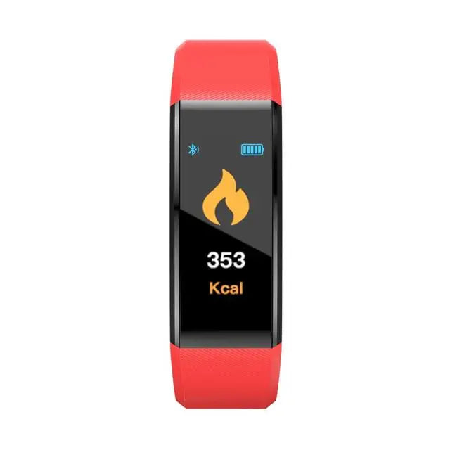 Bluetooth Smart Sports Bracelet Pedometer Heart Rate Blood Pressure Fitness Tracker Smartwatch for iOS Android+BOX Men and Women