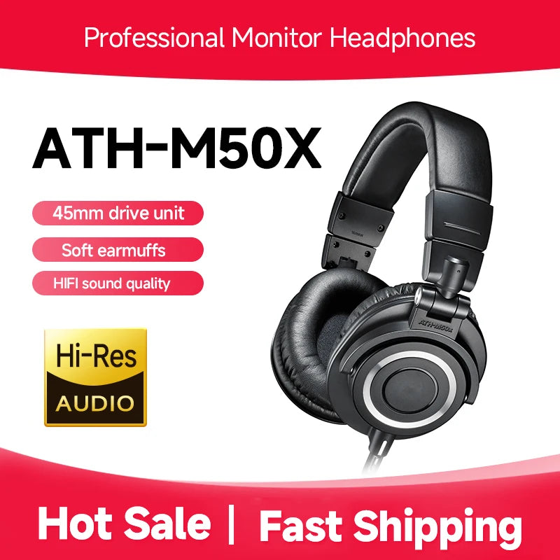 Studio Monitor Headphones with High-Resolution