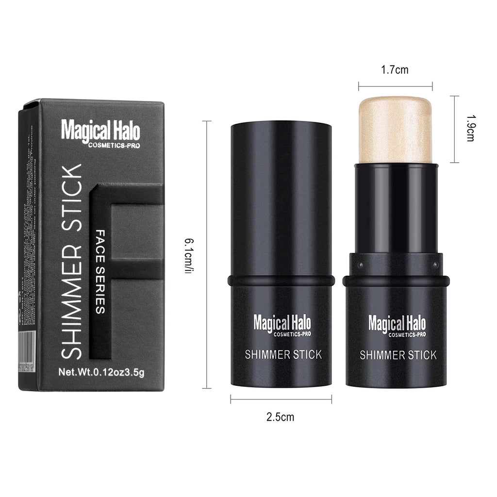 Magical Halo Highlighter Stick Glitter Contouring Bronzer For Face Shimmer Powder Highlight Corrector Contour Illuminator Makeup