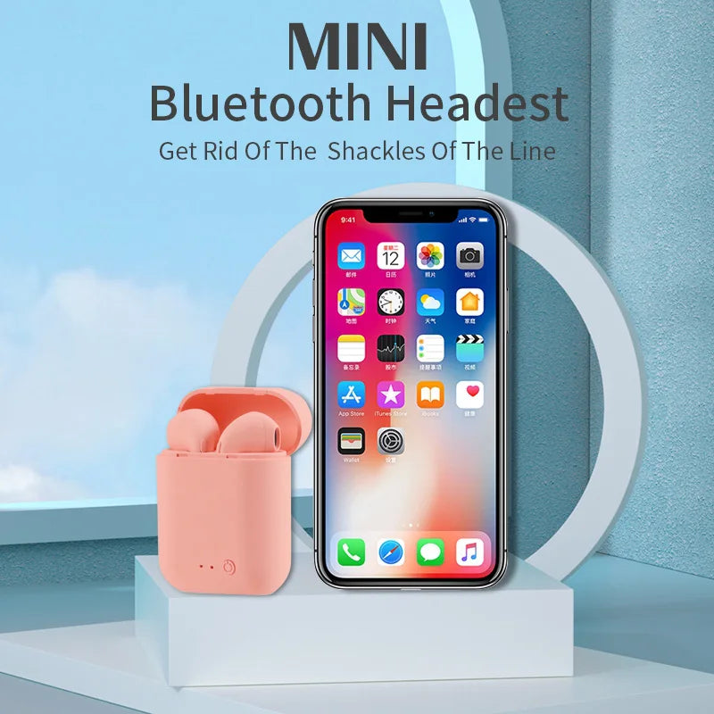 I12 Macaron Bluetooth Headset Matte Sports Binaural Wireless I12tws Bluetooth Headset 5.0