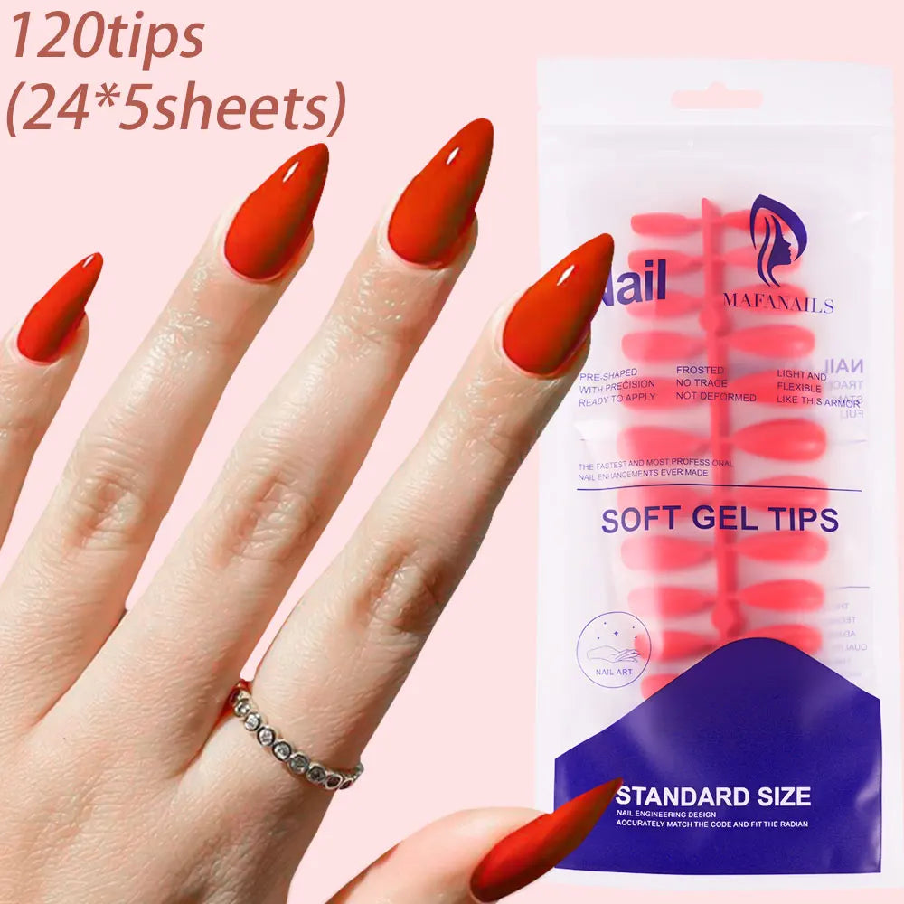 576pcs/Box Colorful Fake Nails  Cover Nail Tips