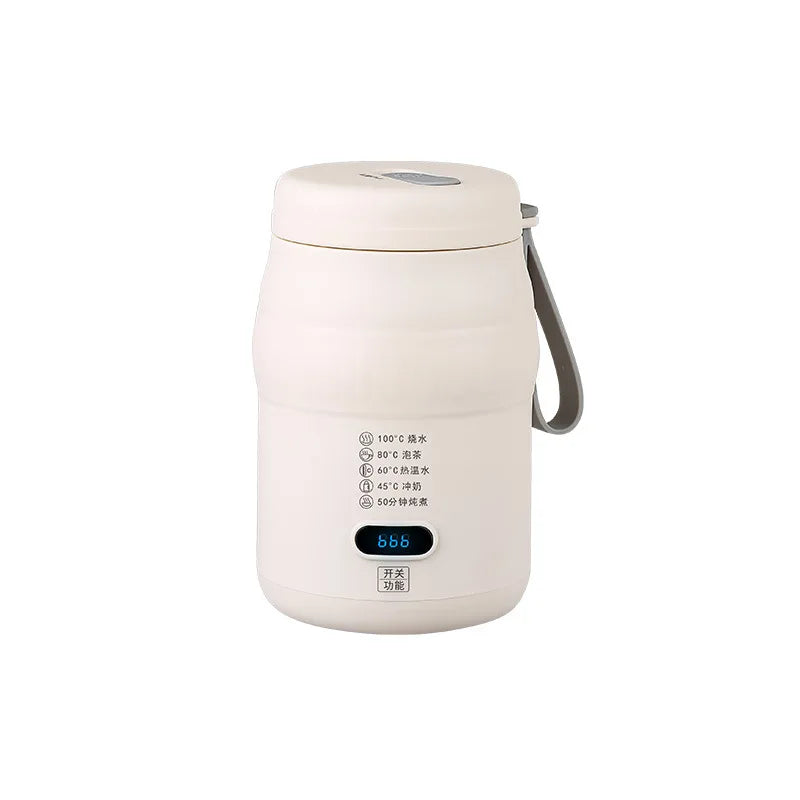 500ml 304 Stainless Steel Electric Heating Cup Multi-Functional Car & Travel Water Boiling Cup With Precise Temperature Control