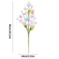 Easter Flower Spring Floral with Easter Egg Rabbit Statue Fake Twig Branches Easter Vine Stems for DIY Holiday Vase Decor