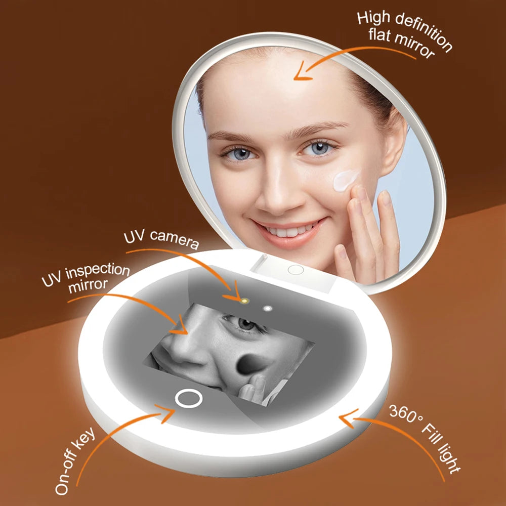Intelligent UV Resistant Makeup Mirror Portable