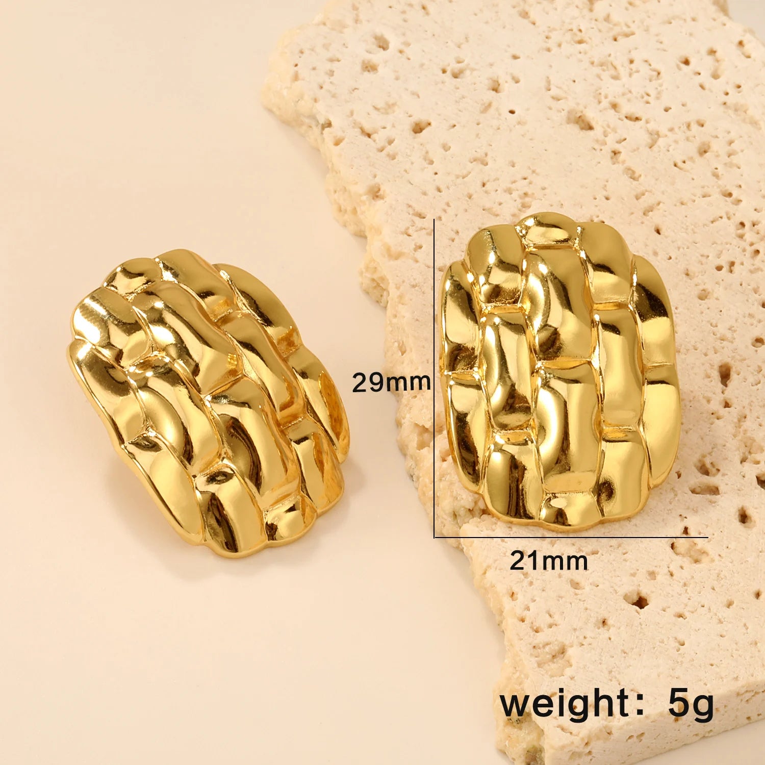 LUXUSTEEL Shell Water Drop Golden Imitaiton Pearl Women Stud Earrings Stainless Steel Heart Female Earring Elegant Jewelry Gifts