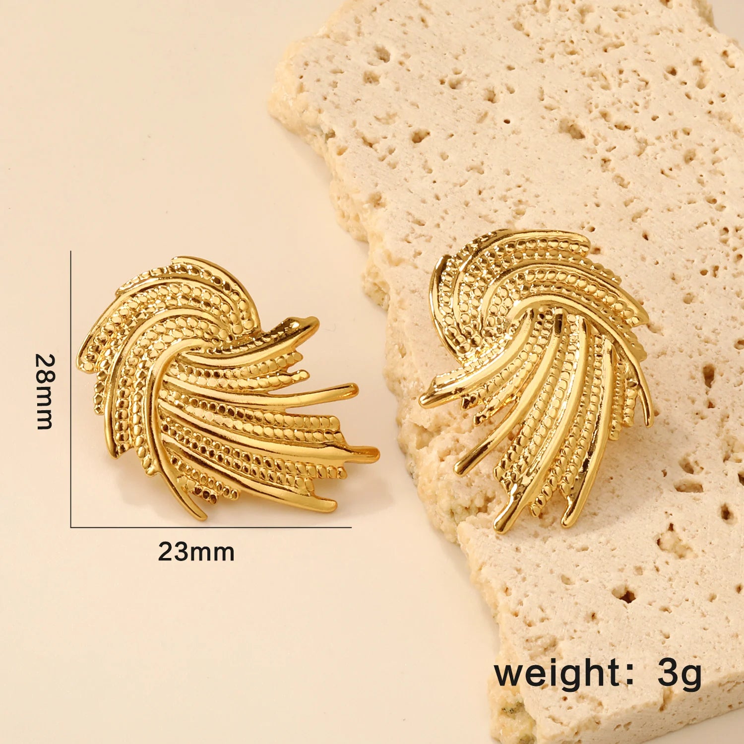 LUXUSTEEL Shell Water Drop Golden Imitaiton Pearl Women Stud Earrings Stainless Steel Heart Female Earring Elegant Jewelry Gifts