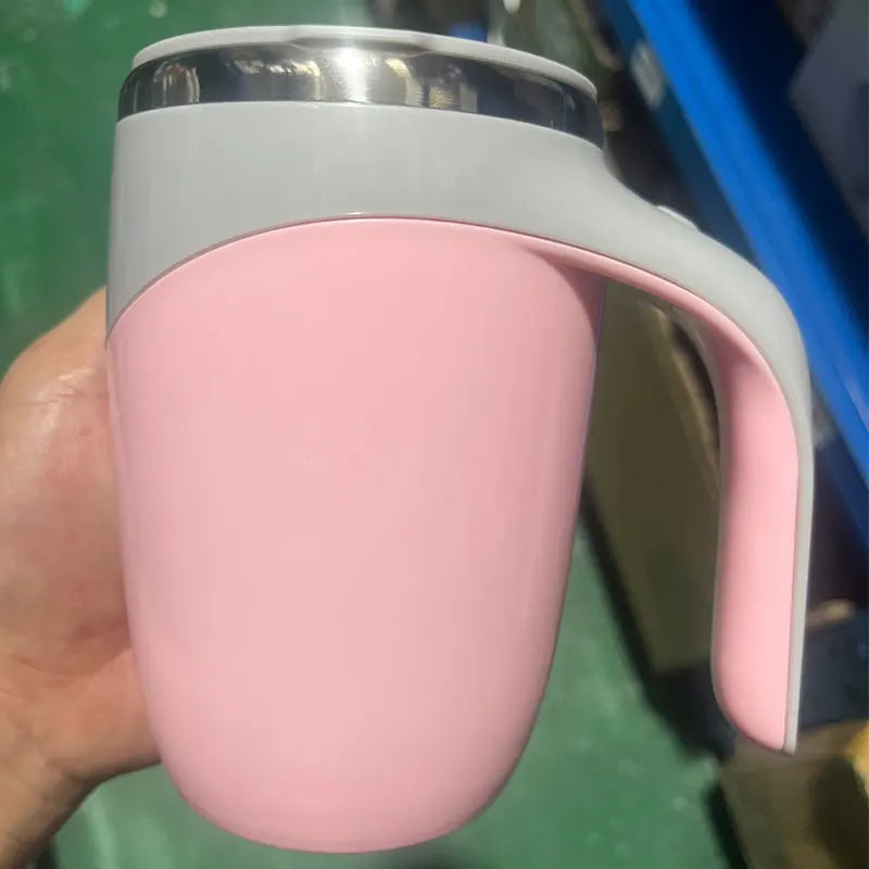 380ML Electric Mixing Cup USB Charge Lazy Coffee Tea Stirring Cup Stainless Steel Magnetic Rotating Automatic Self Mixing Cup