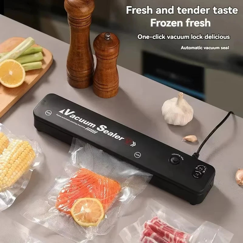 Portable Home Vacuum Sealer Automatic Food Packaging Machine Kitchen Helper - Compact Size Food Preservation Tool