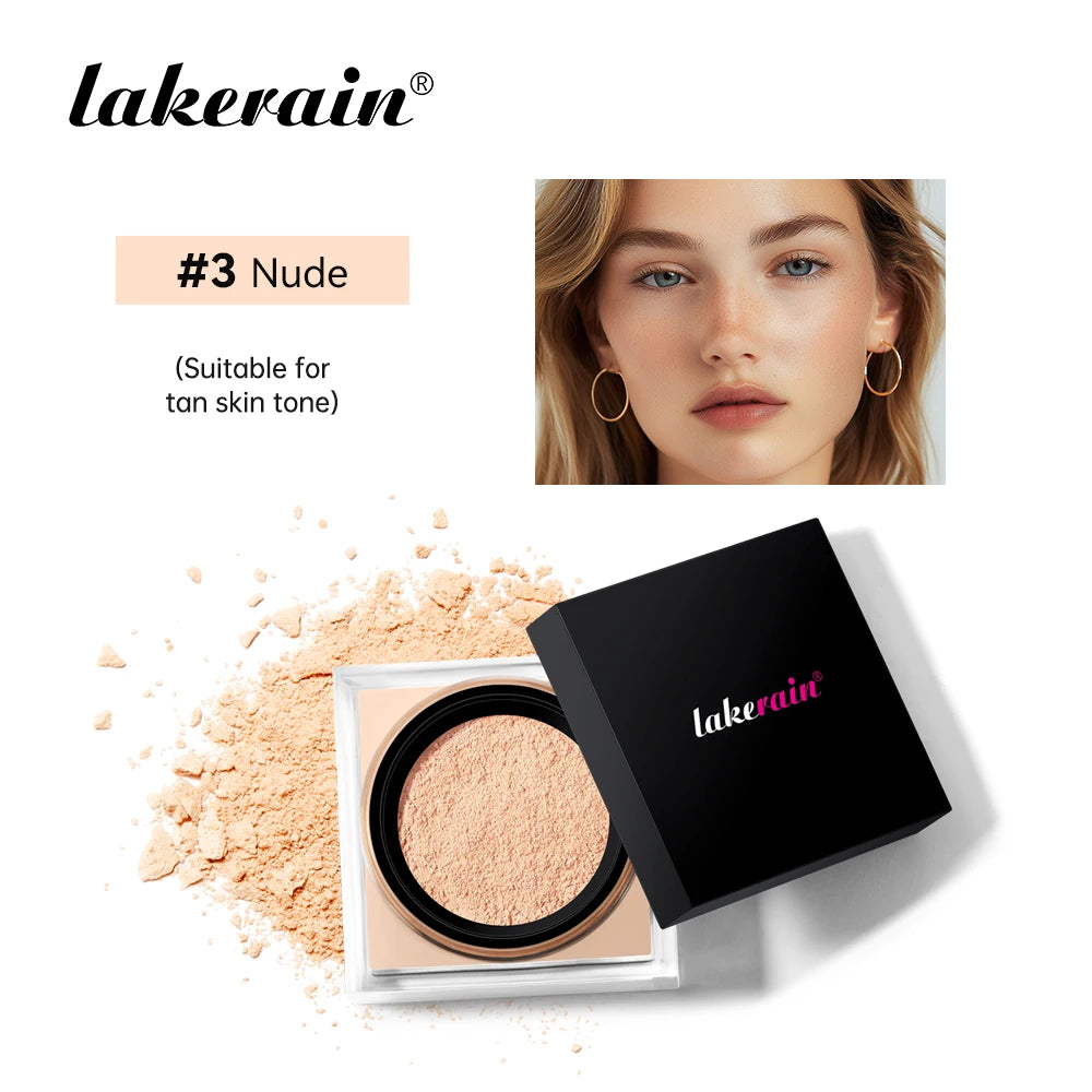 Loose Baking Setting Powder Long Lasting Oil Control Natural Face Matte Waterproof Brightening Loose Powder Makeup Cosmetics