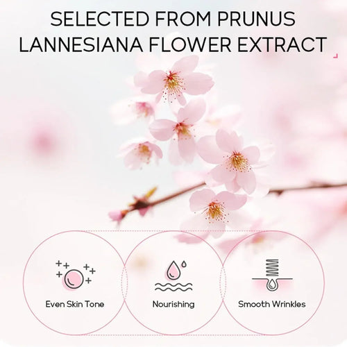 24pcs Sakura Skin Care Set Eye & Lip Masks Serum Nud Masks Cleanser Toner Essence Cream Moisturizing Smoothing Nourishing Beauty