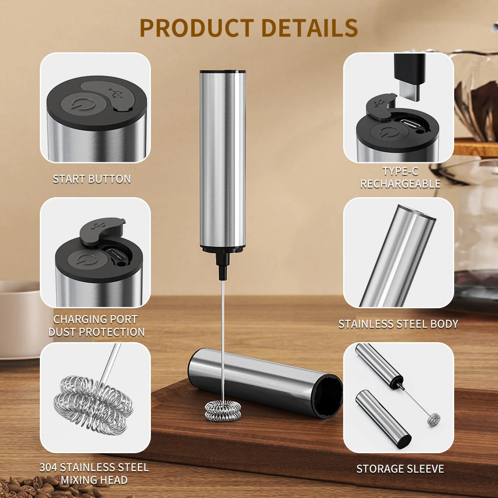 Kitchen Powerful Stirrer Milk Frother Handheld