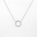 Collares Con Colgante Luxury White Round Pendant Necklaces Women Fashion Jewelry Choker Clavicle Chain Short Charm Necklace