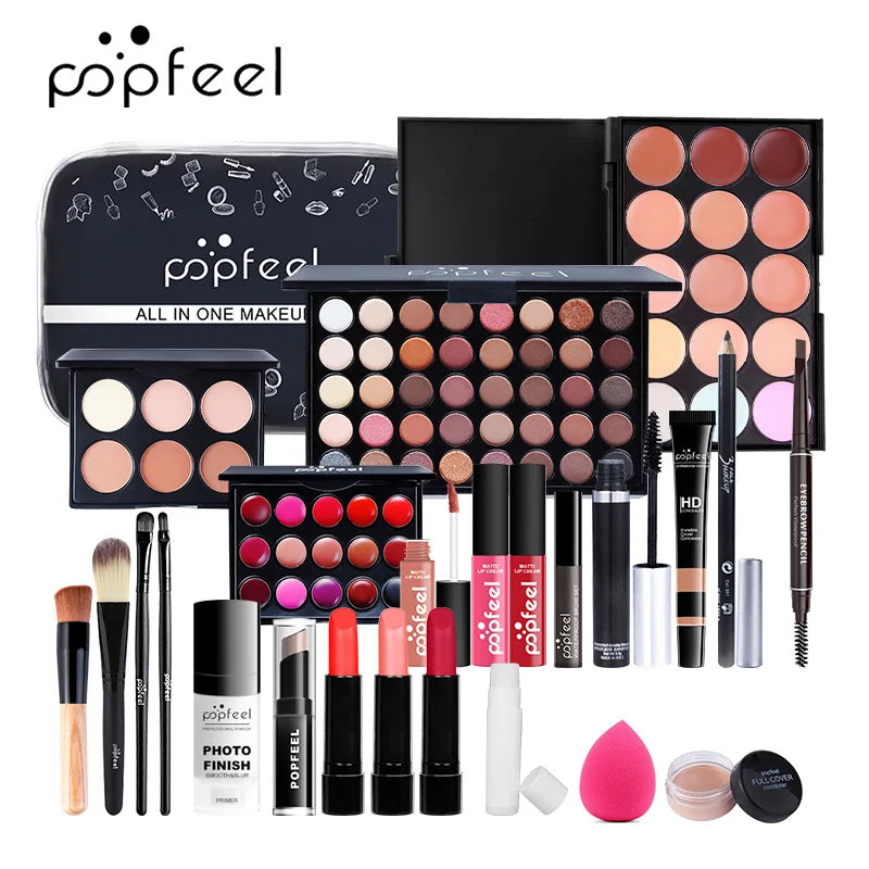 POPFEEL All-in-One Makeup Kit Gift Set with Eyeshadow Palette