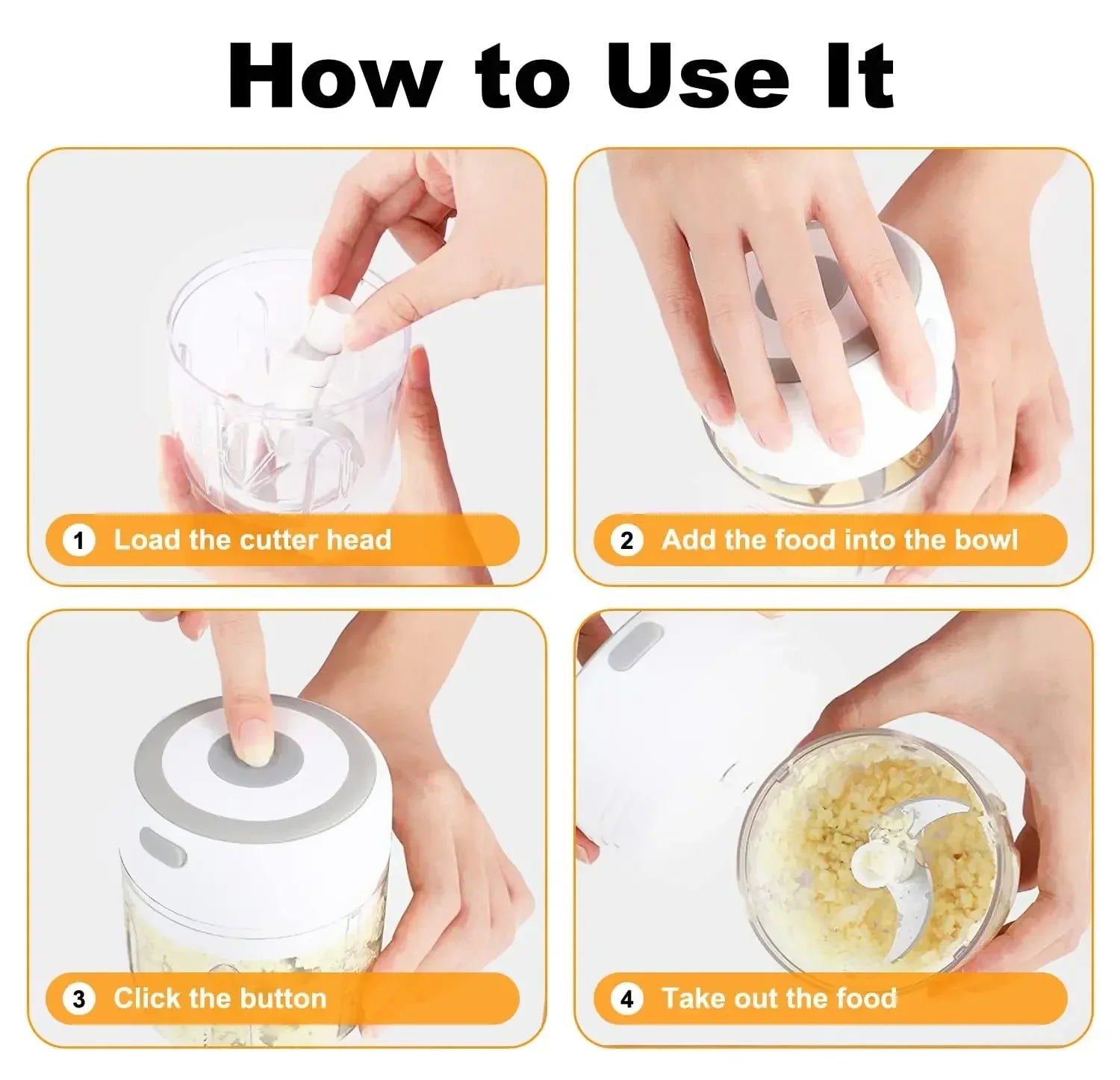 Stainless Steel Garlic Chopper Vegetable Meat Crusher