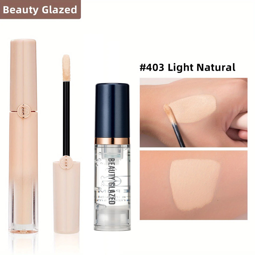 6-color Full Coverage Concealer + Makeup Primer Set Natural Matte Long-lasting Waterproof Foundation Full Coverage Concealer