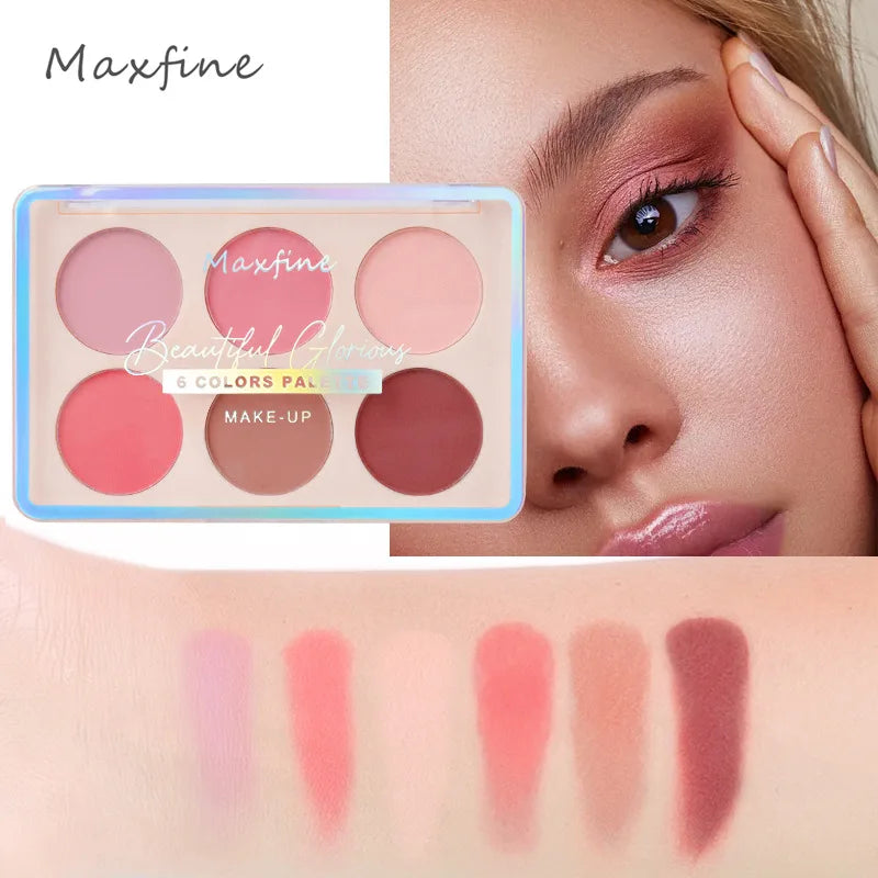 Color-retaining contour palette highlights all the functions of contour, which is a portable high-gloss cosmetic blush plate.