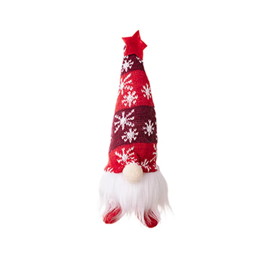 In Stock Santa Claus Plush Toy Decoration Winter Holiday Ornament for Snow Scene Fireplace Festive Christmas Hanging Decoration