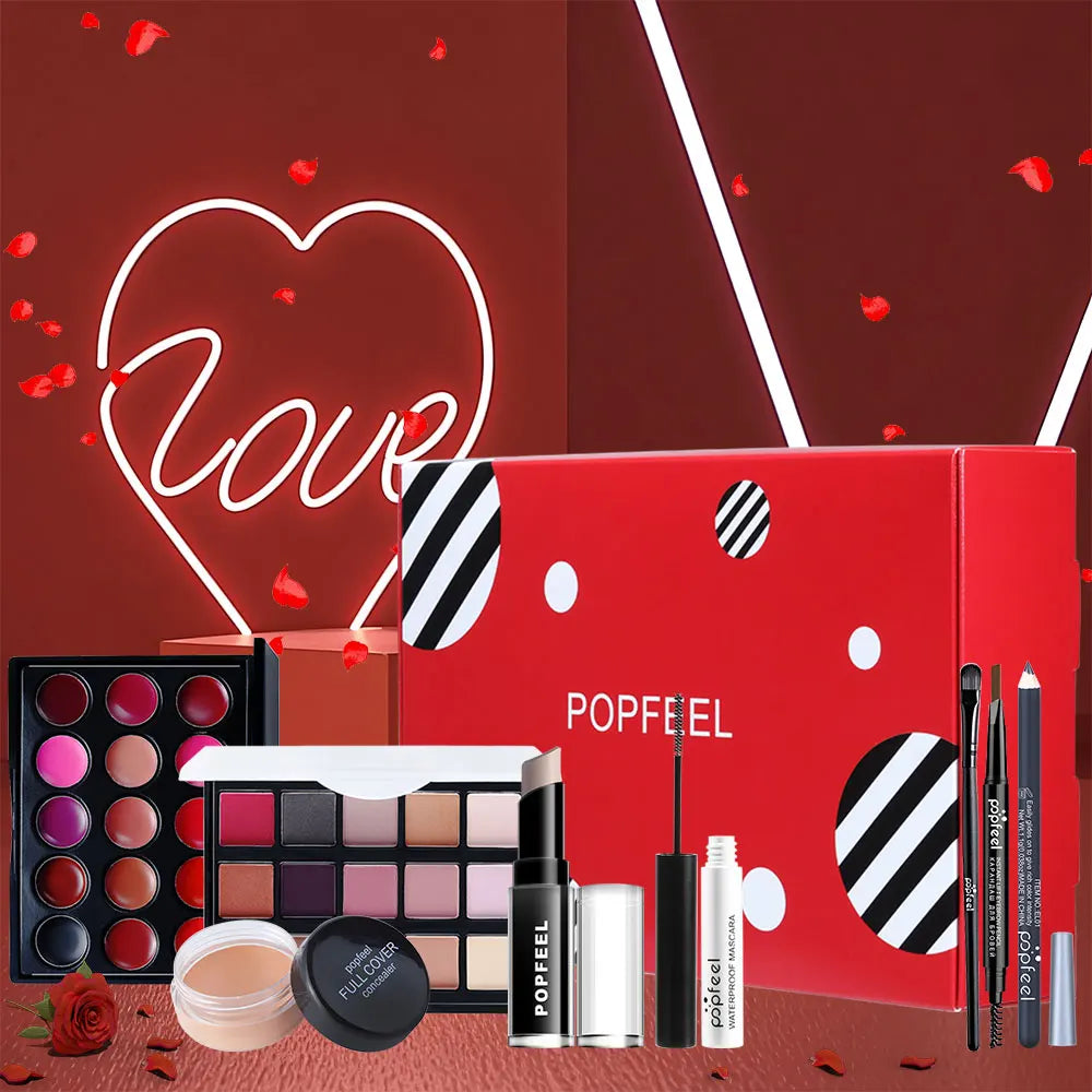 POPFEEL Makeup Kit, Full Makeup Set For Girls Women, Valentine Gift For Girls