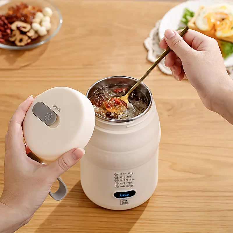 500ml 304 Stainless Steel Electric Heating Cup Multi-Functional Car & Travel Water Boiling Cup With Precise Temperature Control