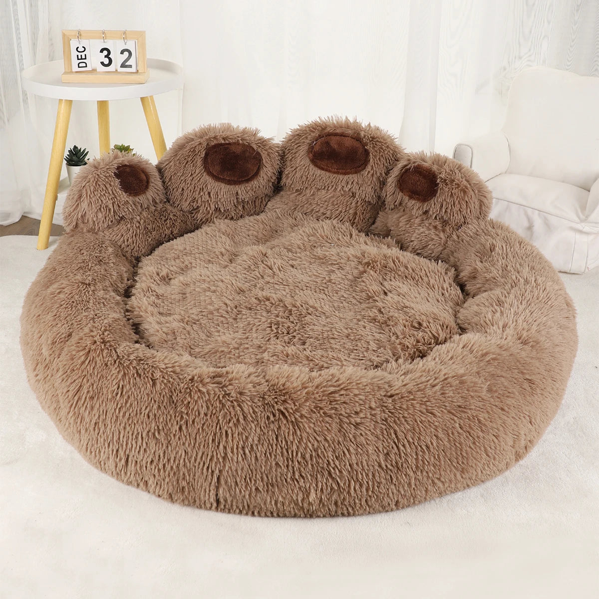 Fluffy Dog Bed Winter Warm Large Pet Products