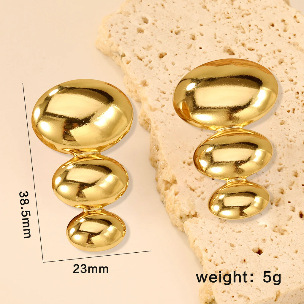LUXUSTEEL Shell Water Drop Golden Imitaiton Pearl Women Stud Earrings Stainless Steel Heart Female Earring Elegant Jewelry Gifts