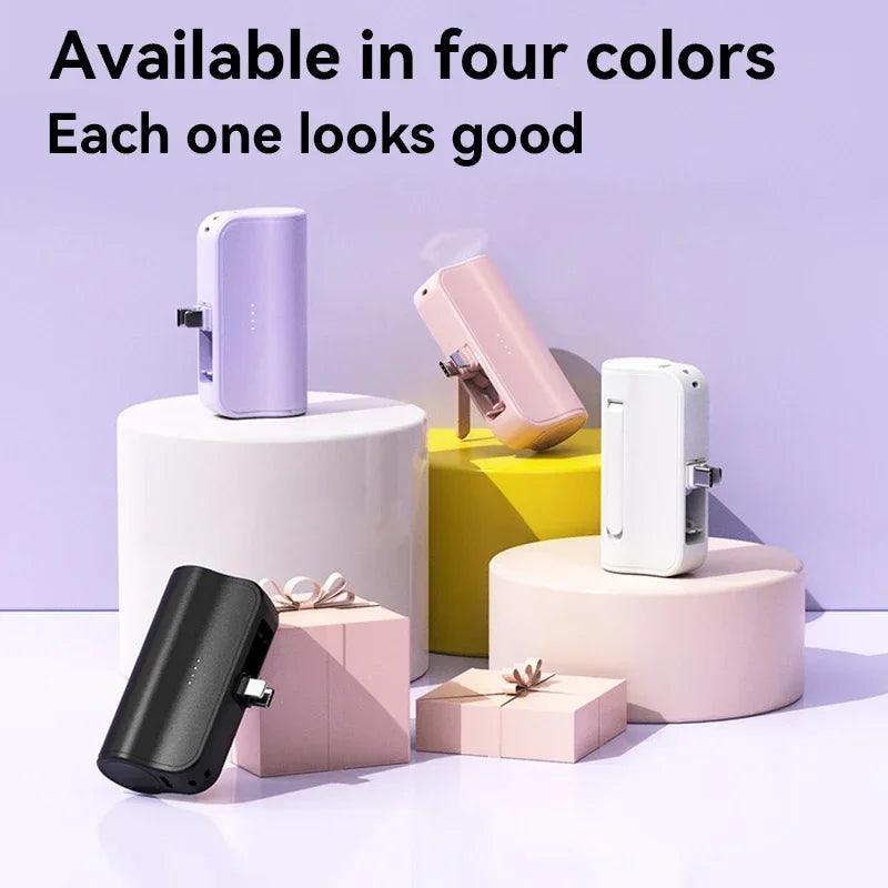 VIVO 50000mAh Capsule Power Bank 2-in-1 High Capacity LED Digital Display Portable Fast Charging External Battery For iPhone