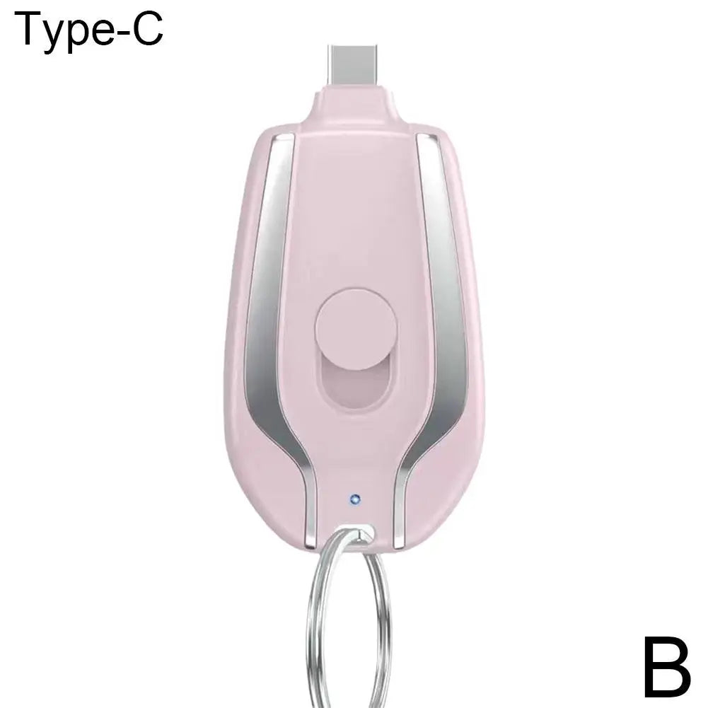 Mini Power Bank 20000 mAh Multi-function Keychain Smartphone Portable Power Bank for iPhone 12 13 14 15 Xiaomi Emergency Charger