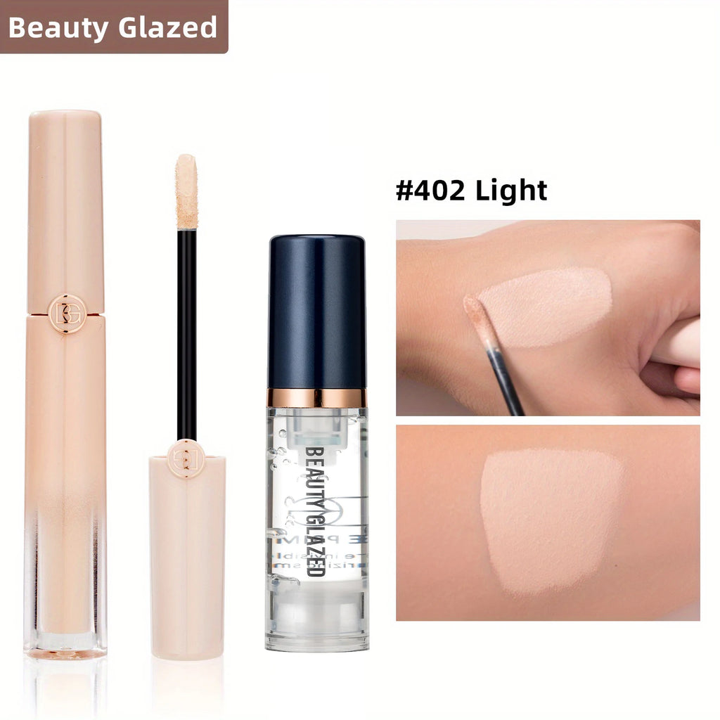 6-color Full Coverage Concealer + Makeup Primer Set Natural Matte Long-lasting Waterproof Foundation Full Coverage Concealer