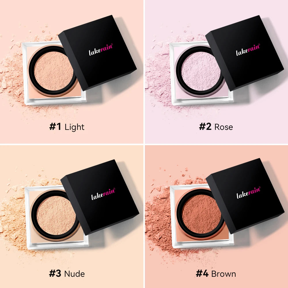 Loose Baking Setting Powder Long Lasting Oil Control Natural Face Matte Waterproof Brightening Loose Powder Makeup Cosmetics