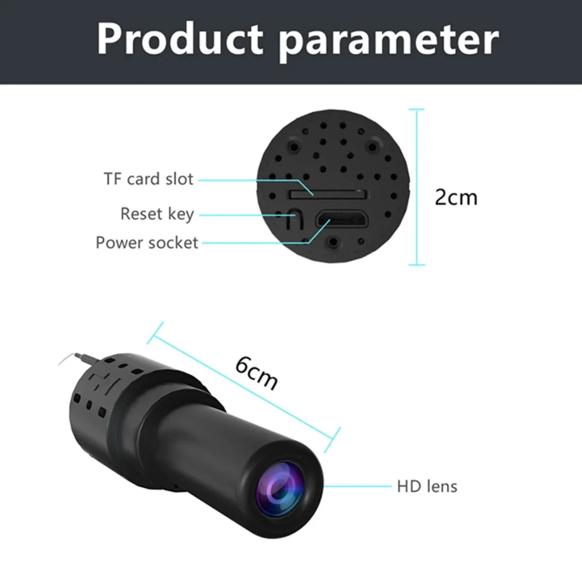 Mini WiFi Camera Night Vision Security Monitoring