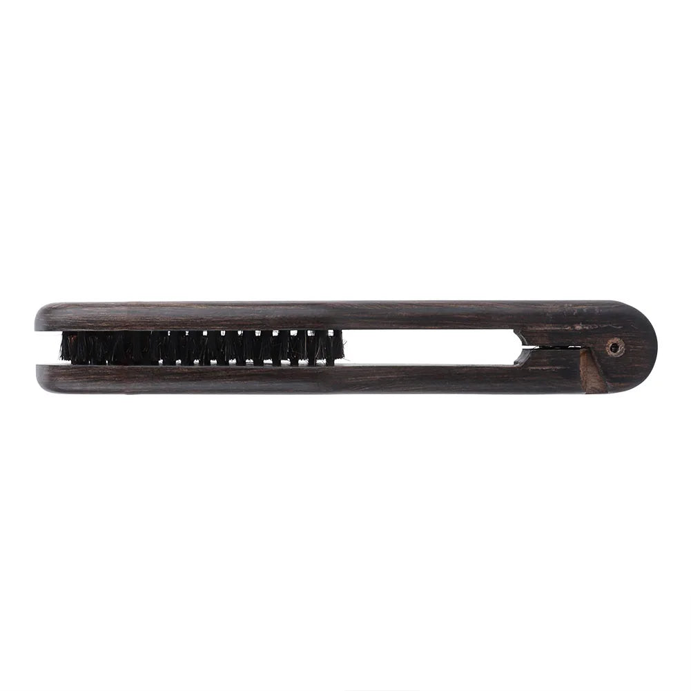 Double Brushes Comb Hairdressing Comb Professional Hairdressing Comb Double Brushes Wooden Anti static Hair Straightener Tool
